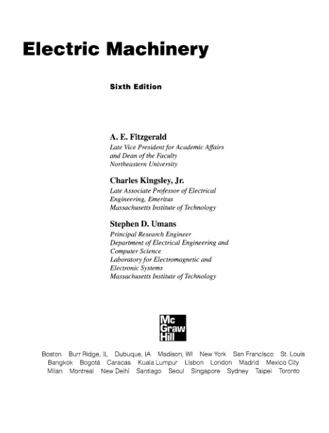 Electric Machinery cover